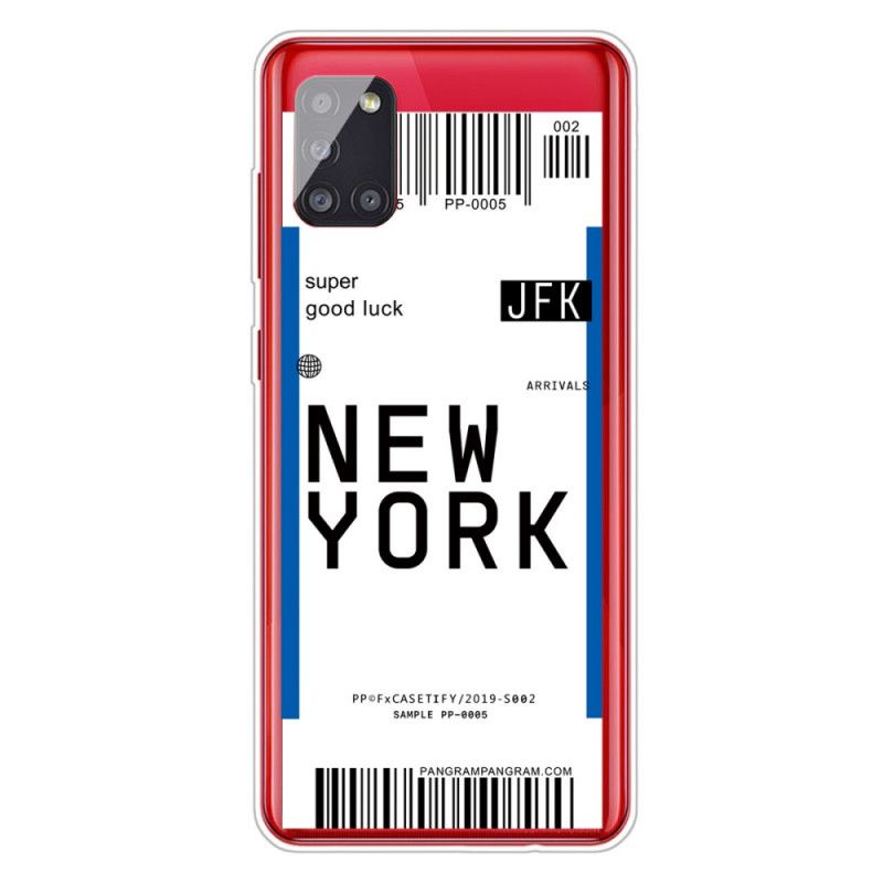 Coque Samsung Galaxy A51 5g Boarding Pass To New York