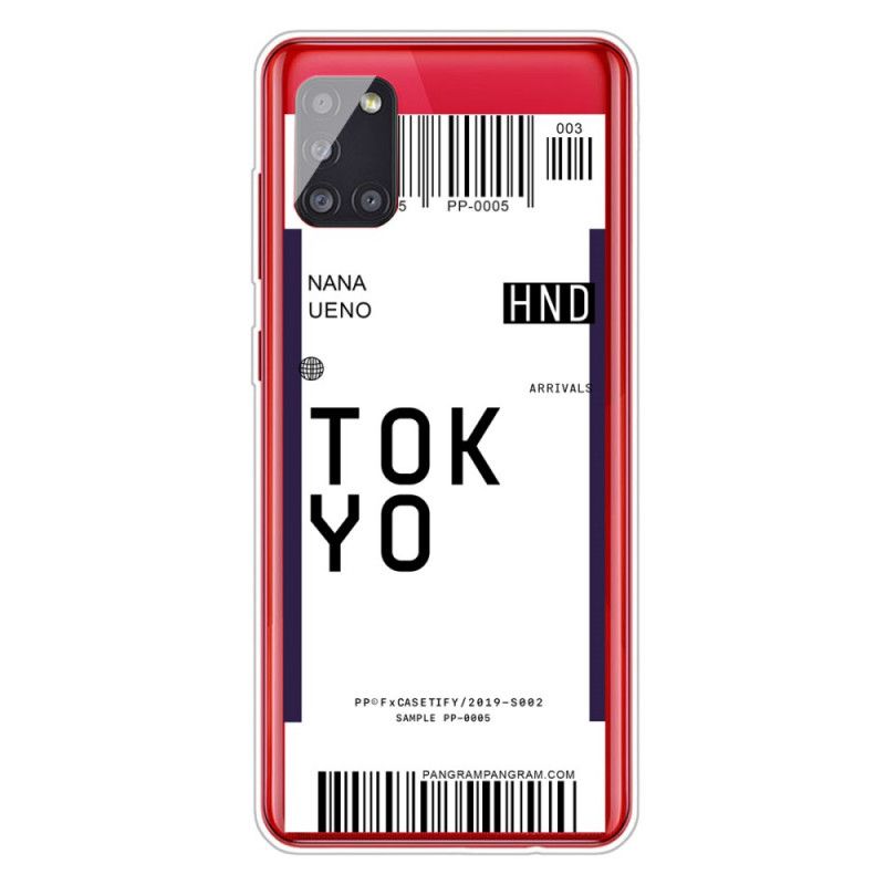 Coque Samsung Galaxy A51 5g Boarding Pass To Tokyo