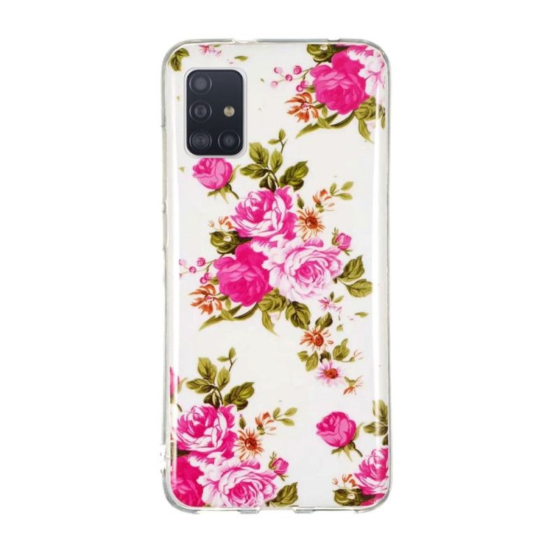 Coque Samsung Galaxy A51 5g Fleurs Liberty Fluorescente