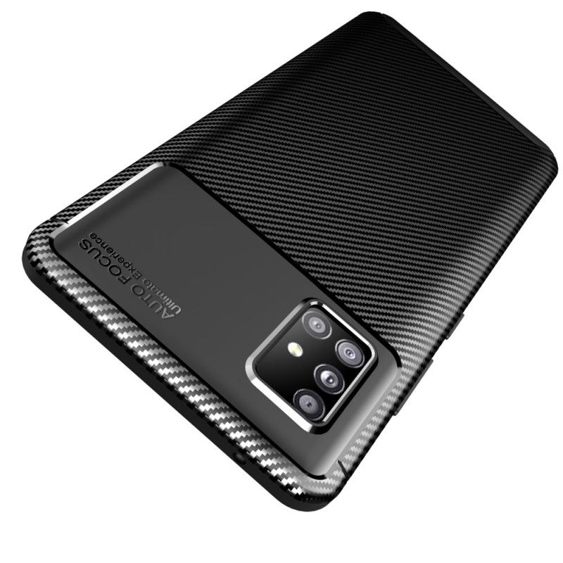Coque Samsung Galaxy A51 5g Flexible Texture Fibre Carbone