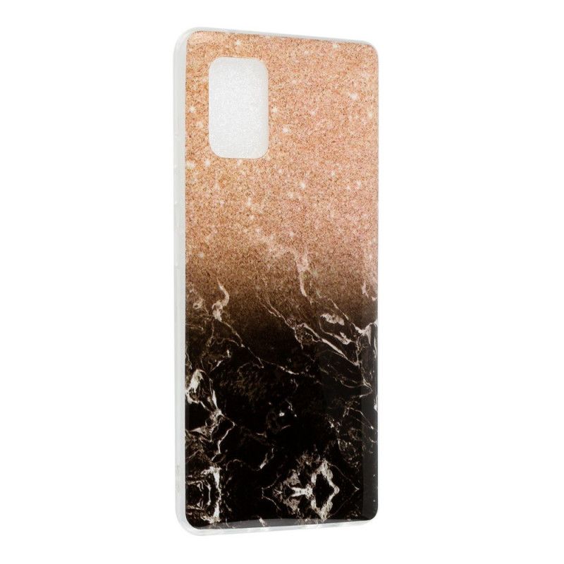 Coque Samsung Galaxy A51 5g Marbre Paillettes