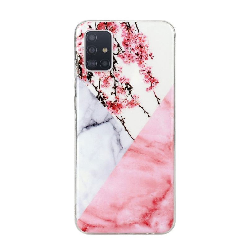 Coque Samsung Galaxy A51 5g Marbrée Fleurs De Prunier