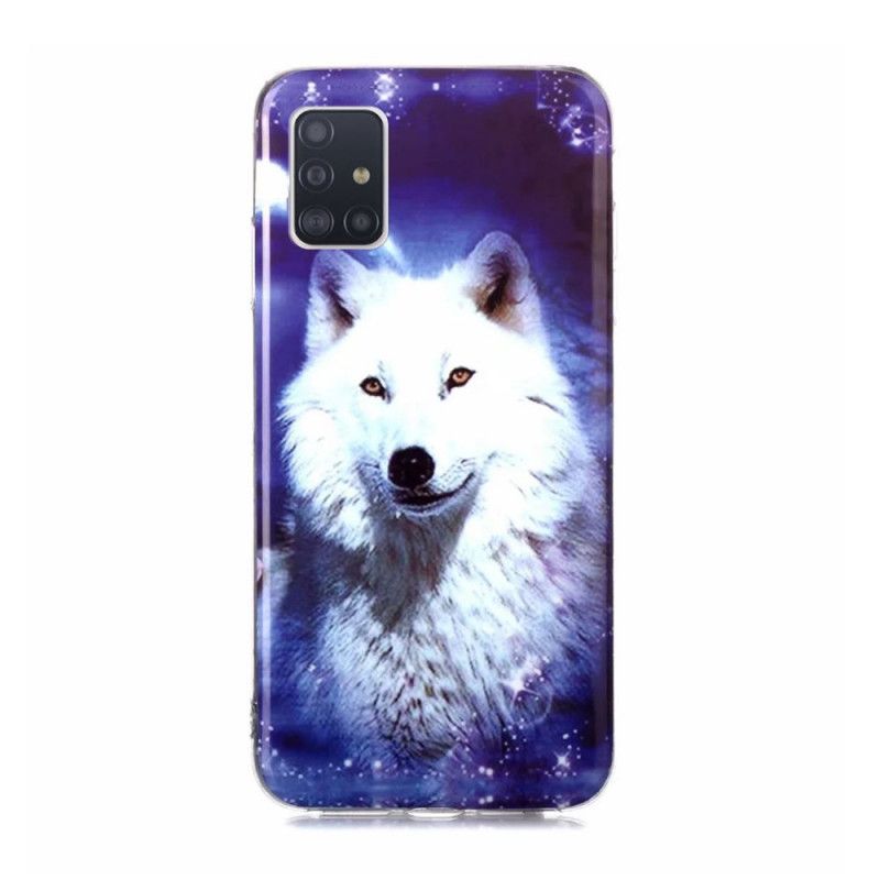 Coque Samsung Galaxy A51 5g Série Loup Fluorescente
