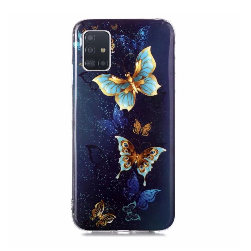 Coque Samsung Galaxy A51 5g Série Papillons Fluorescente