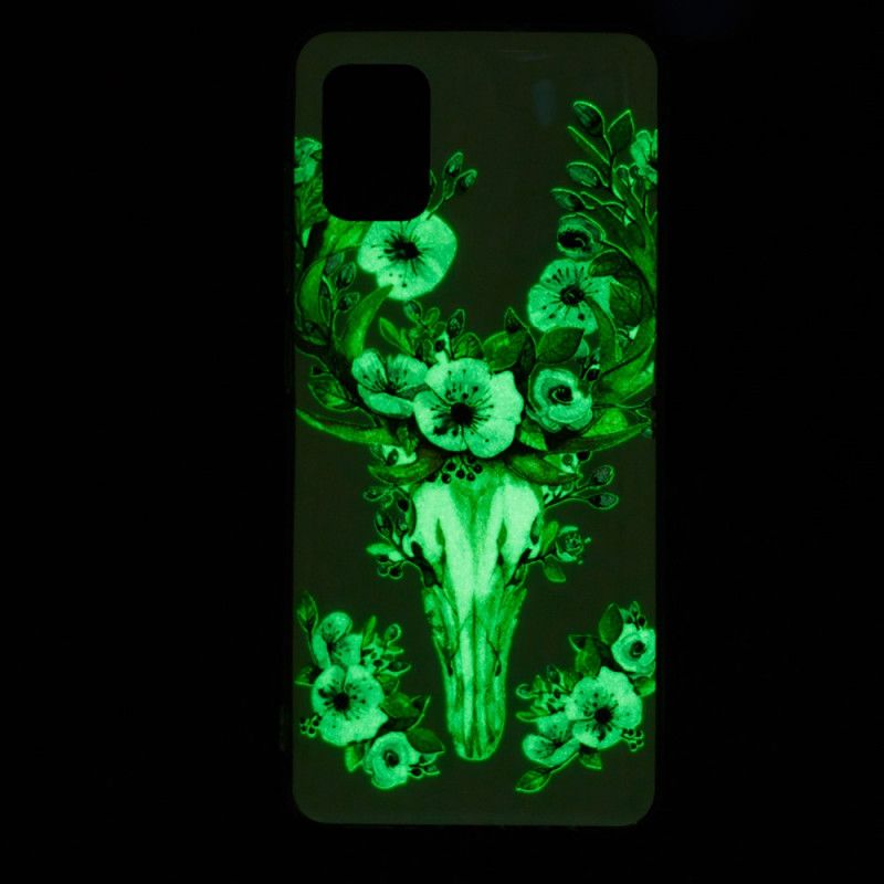 Coque Samsung Galaxy A51 5g Wapiti Fleuri Fluorescente