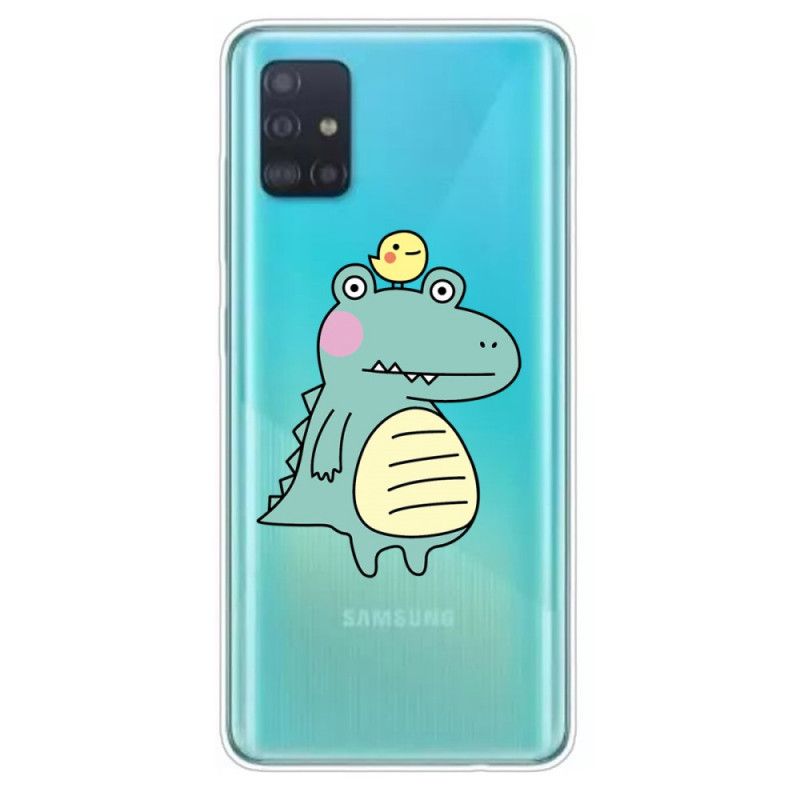 Coque Samsung Galaxy A51 Dinosaure Cartoon