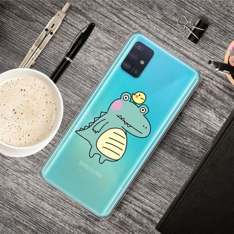 Coque Samsung Galaxy A51 Dinosaure Cartoon