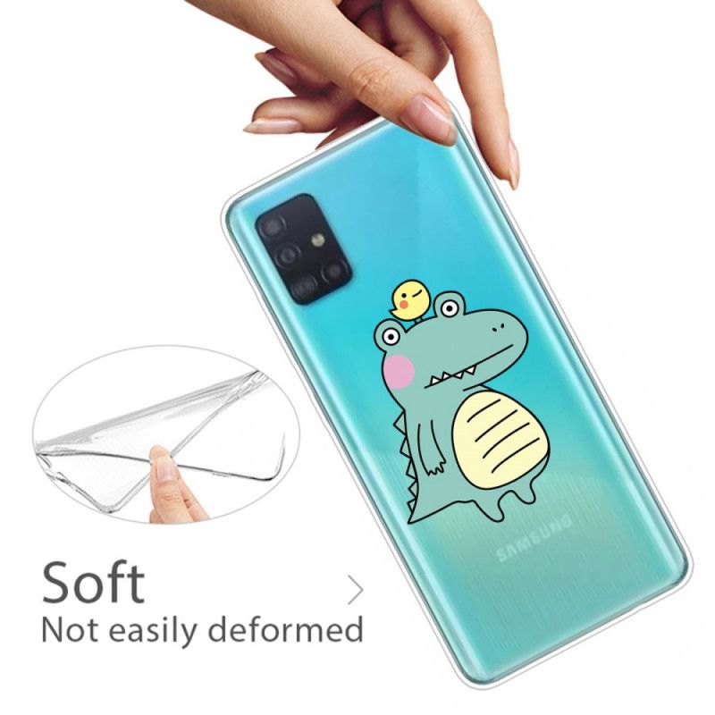 Coque Samsung Galaxy A51 Dinosaure Cartoon