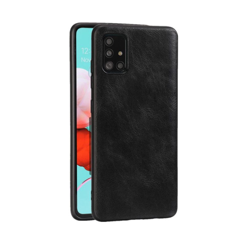 Coque Samsung Galaxy A51 Effet Cuir Look Raffiné