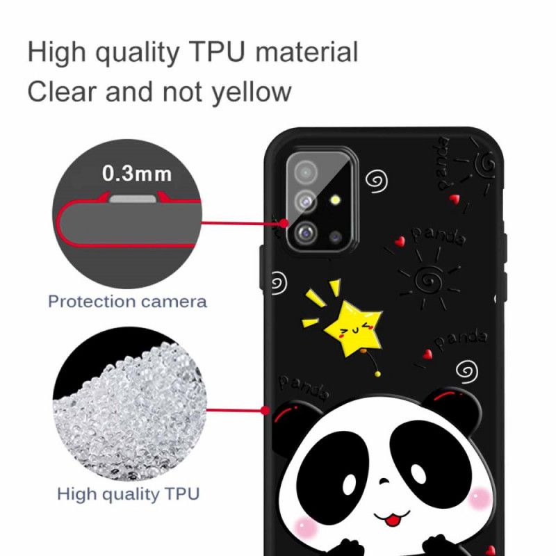 Coque Samsung Galaxy A51 Étoile Panda