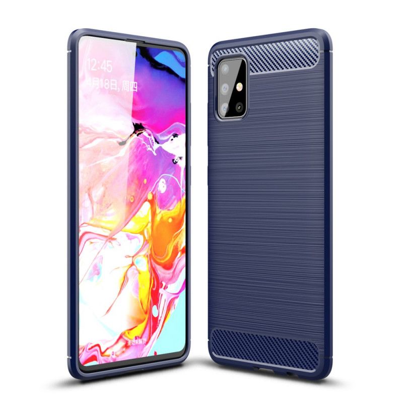 Coque Samsung Galaxy A51 Fibre Carbone Brossée