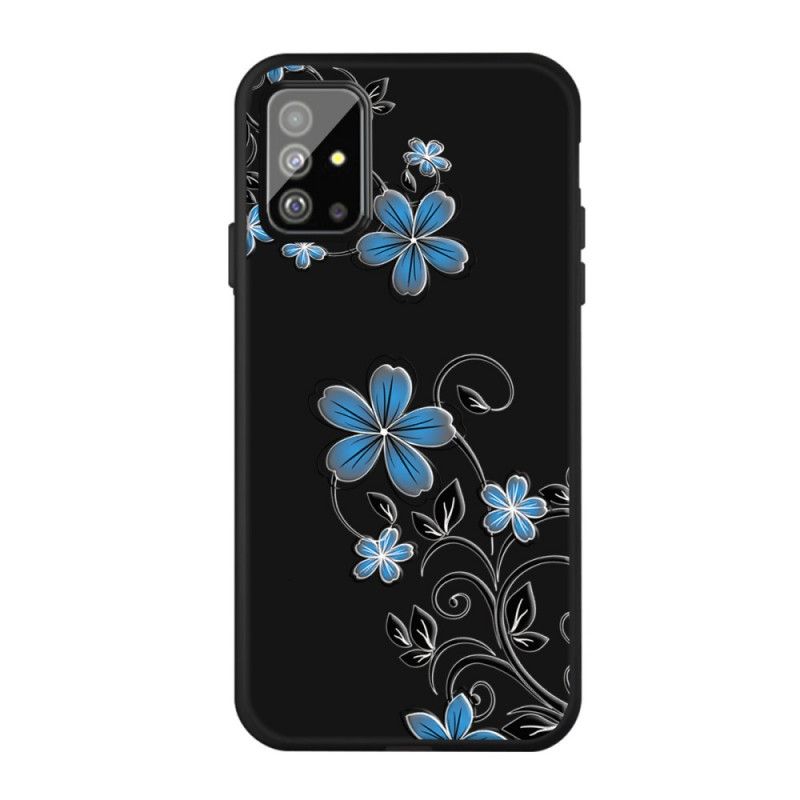 Coque Samsung Galaxy A51 Fleurs Bleues