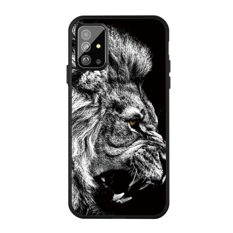 Coque Samsung Galaxy A51 Lion Féroce