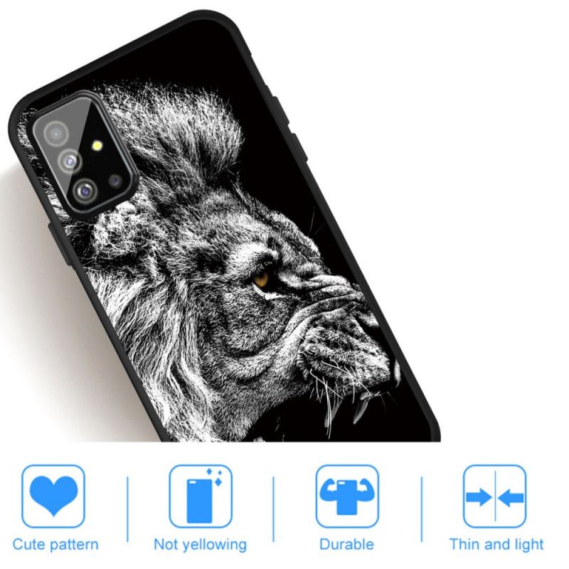 Coque Samsung Galaxy A51 Lion Féroce