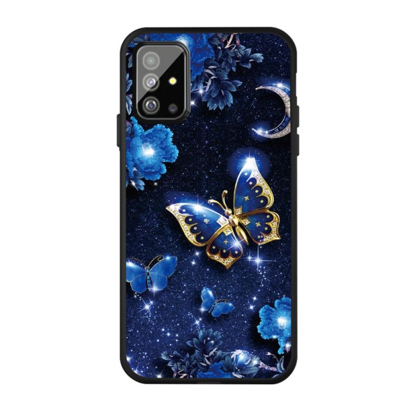 Coque Samsung Galaxy A51 Papillon D'or