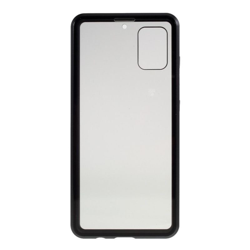 Coque Samsung Galaxy A51 Rebords Métal Et Verre Trempé