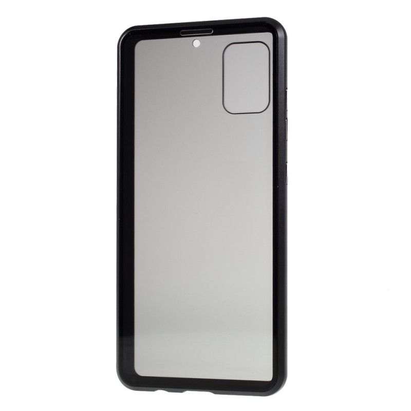 Coque Samsung Galaxy A51 Rebords Métal Et Verre Trempé