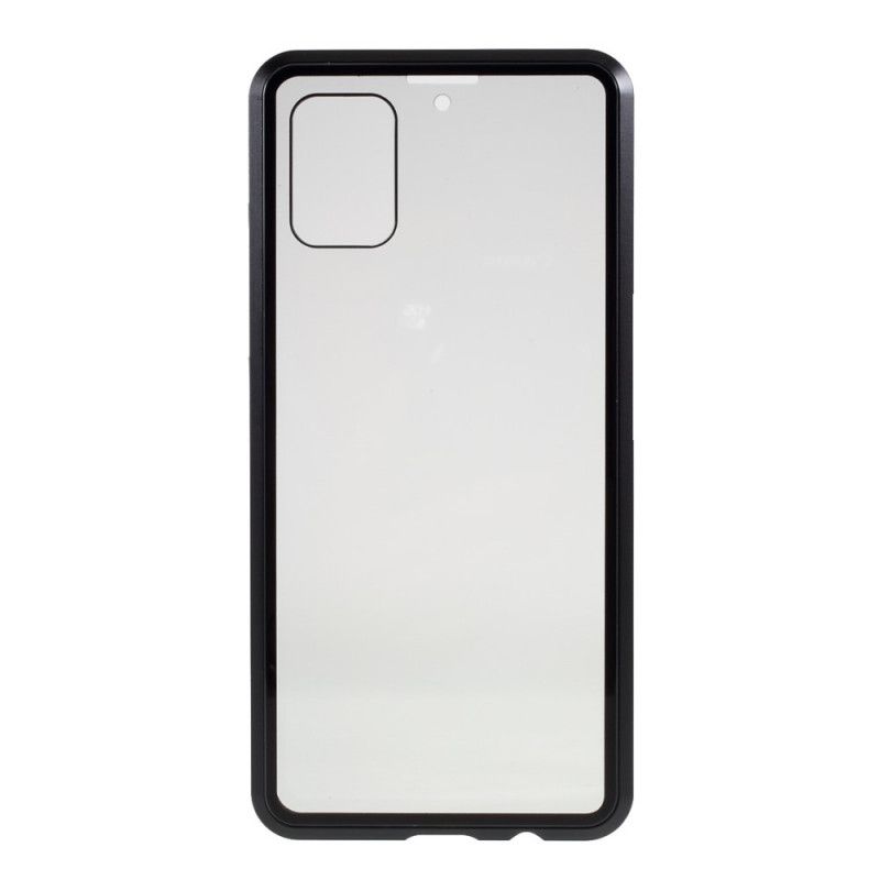 Coque Samsung Galaxy A51 Rebords Métal Et Verre Trempé