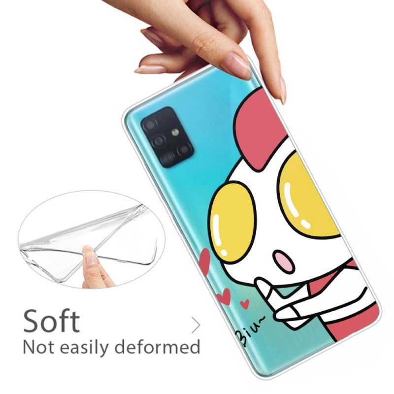 Coque Samsung Galaxy A51 Robot Amoureux