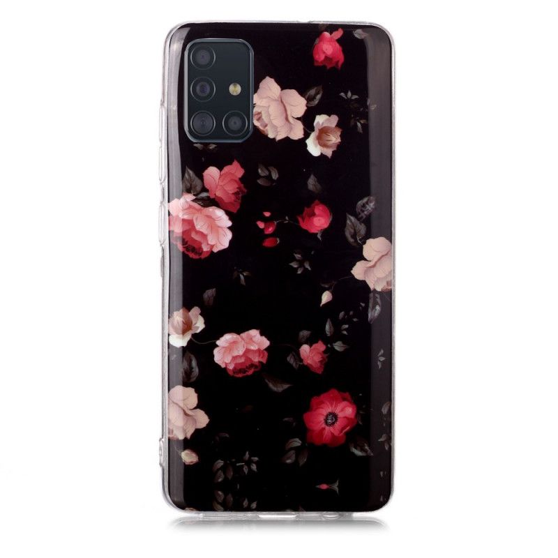 Coque Samsung Galaxy A51 Série Floralies Fluorescente