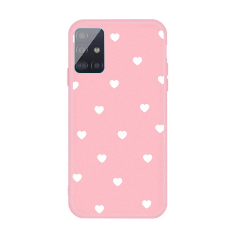 Coque Samsung Galaxy A51 Silicone Coeur Uniquement