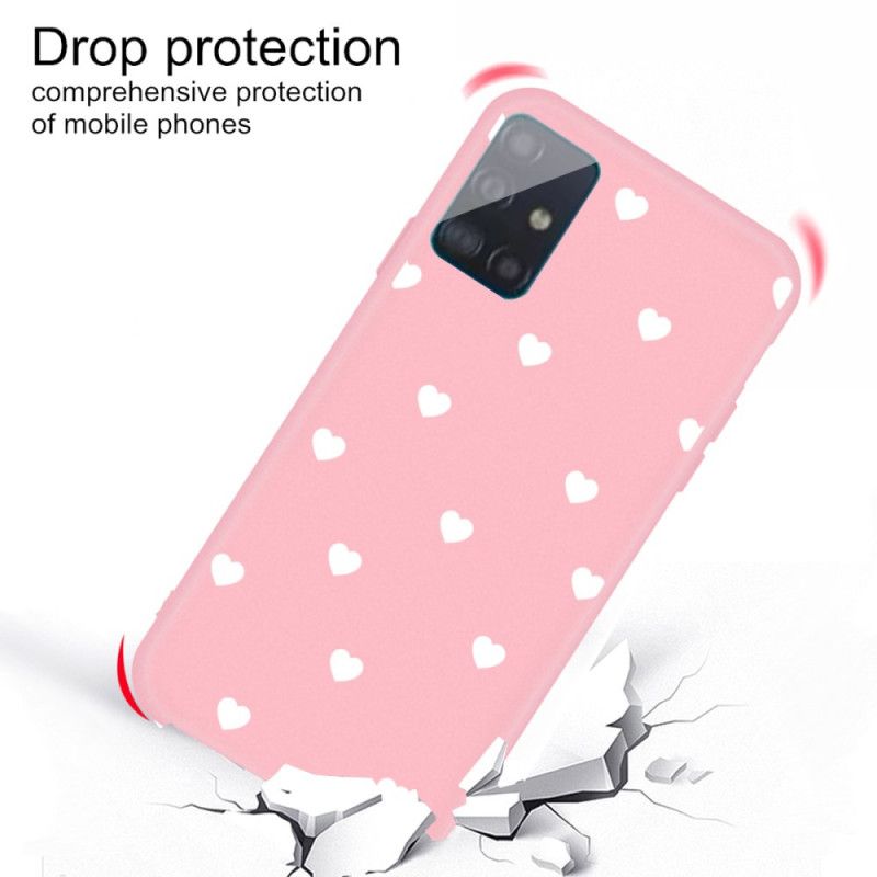 Coque Samsung Galaxy A51 Silicone Coeur Uniquement