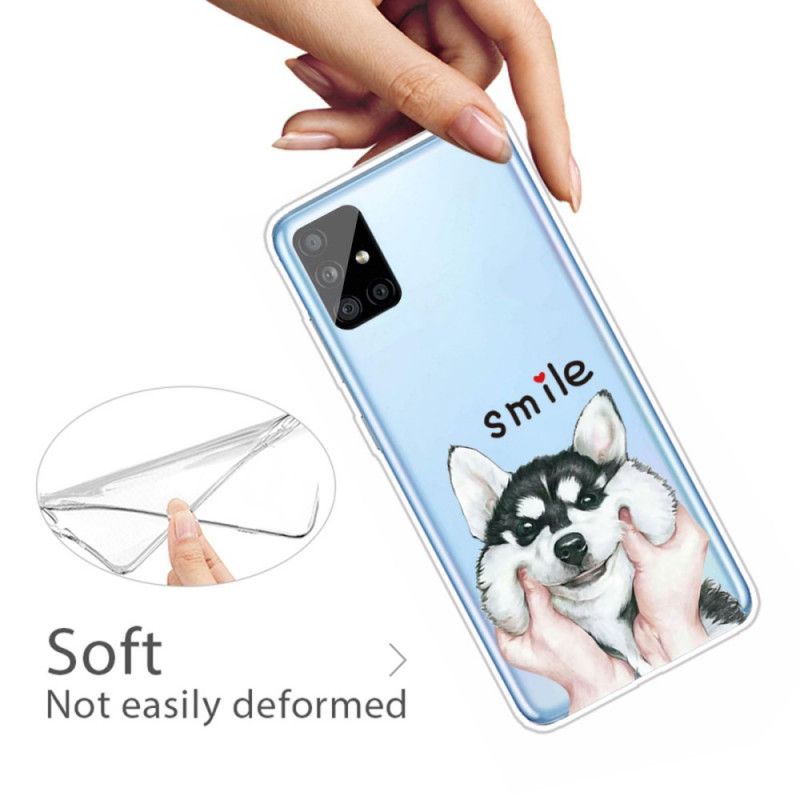 Coque Samsung Galaxy A51 Smile Dog