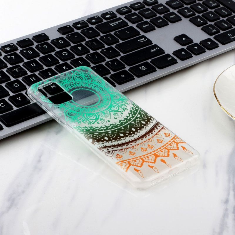 Coque Samsung Galaxy A51 Transparente Mandala Coloré Foncé