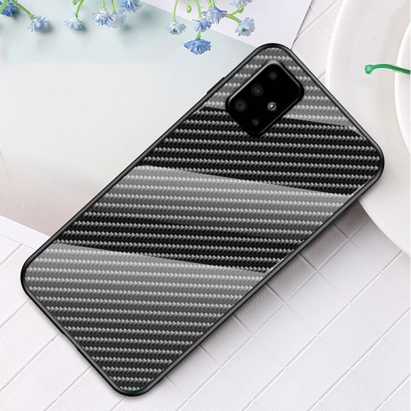 Coque Samsung Galaxy A51 Verre Trempé Fibre Carbone