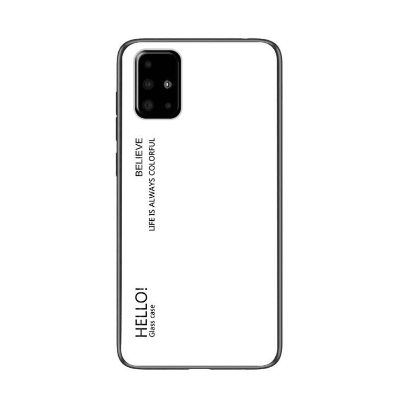 Coque Samsung Galaxy A51 Verre Trempé Hello