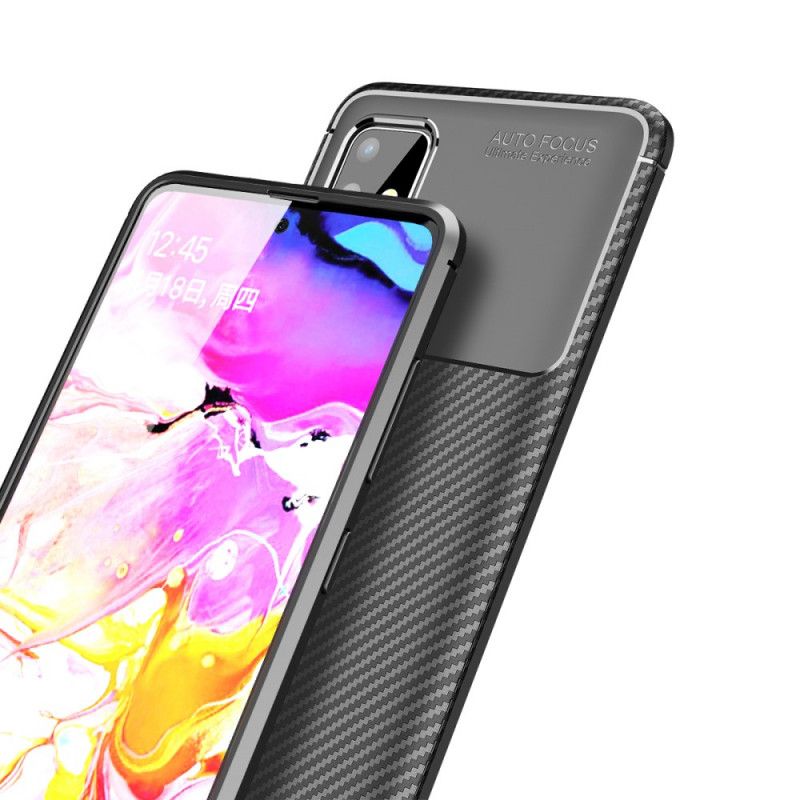Coque Samsung Galaxy A51texture Fibre Carbone Flexible