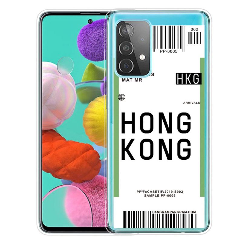 Coque Samsung Galaxy A52 4g / A52 5g Boarding Pass To Hong Kong