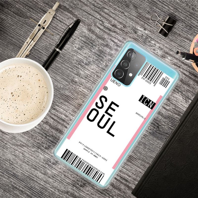 Coque Samsung Galaxy A52 4g / A52 5g Boarding Pass To Seoul