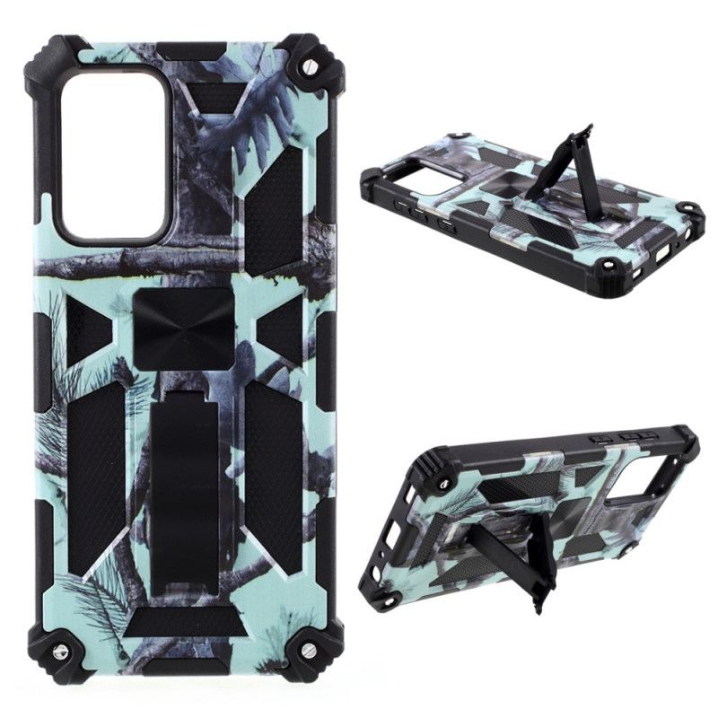 Coque Samsung Galaxy A52 4g / A52 5g Camouflage Support Amovible