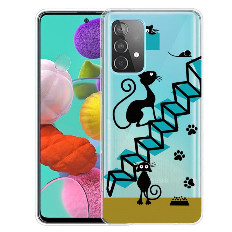 Coque Samsung Galaxy A52 4g / A52 5g Drôles De Chats