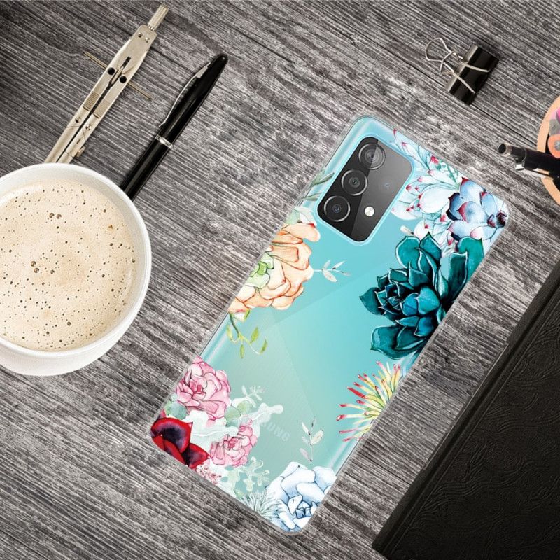 Coque Samsung Galaxy A52 4g / A52 5g Fleurs Aquarelle