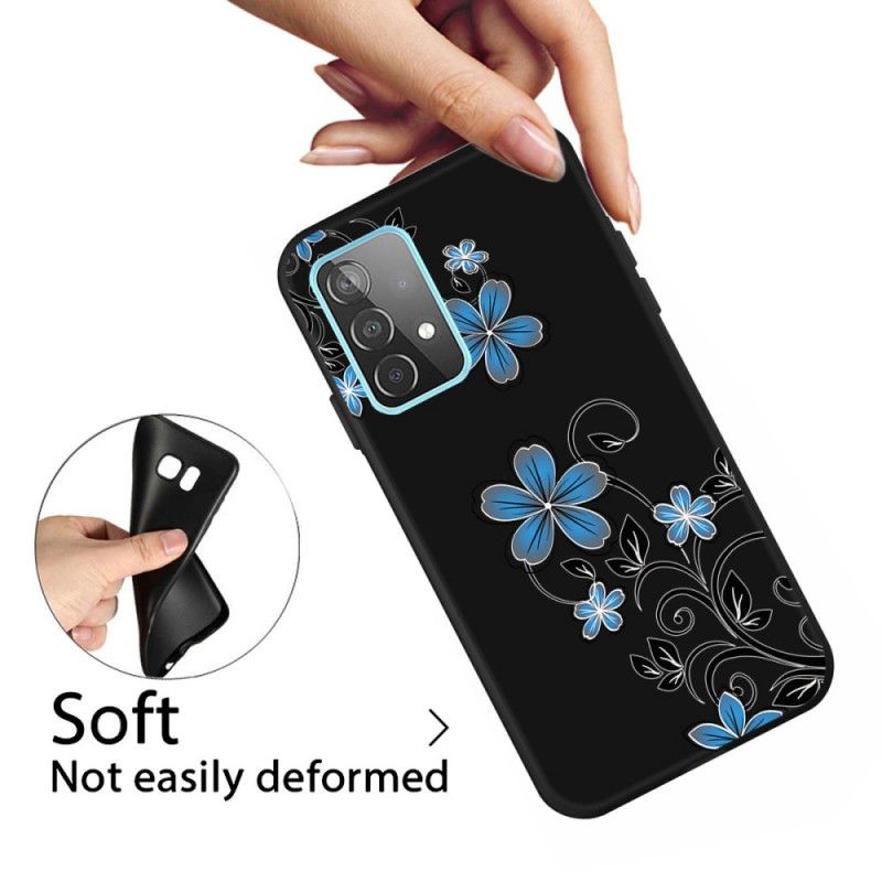 Coque Samsung Galaxy A52 4g / A52 5g Fleurs Bleues