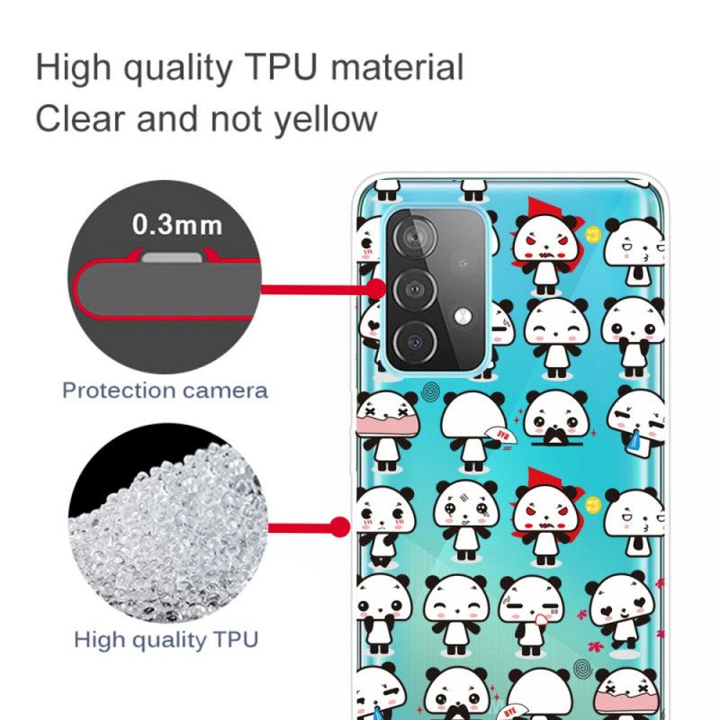 Coque Samsung Galaxy A52 4g / A52 5g Transparente Funny Pandas