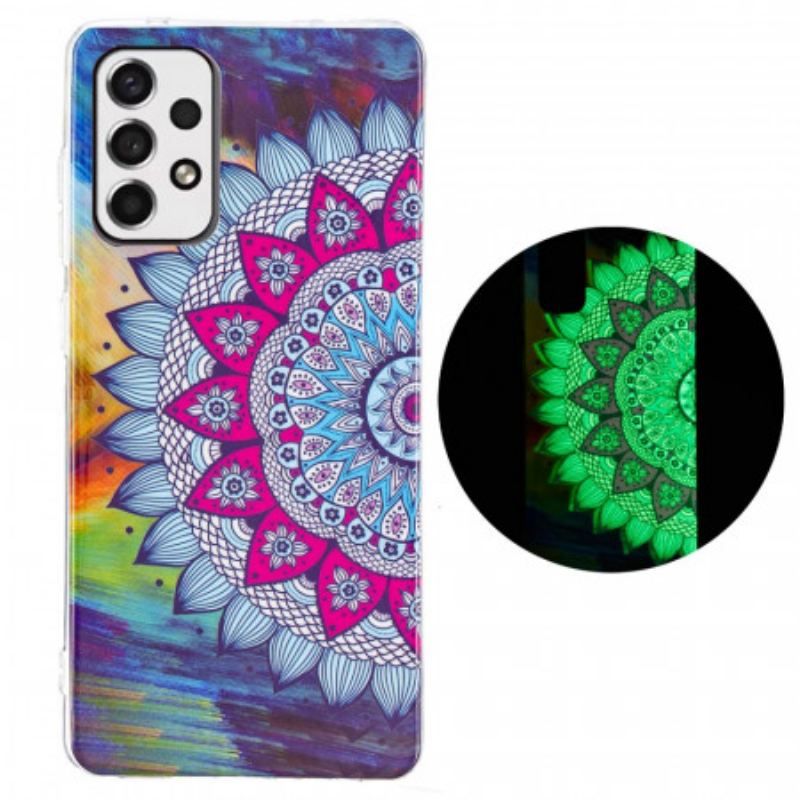 Coque Samsung Galaxy A53 5G Mandala Coloré Fluorescente