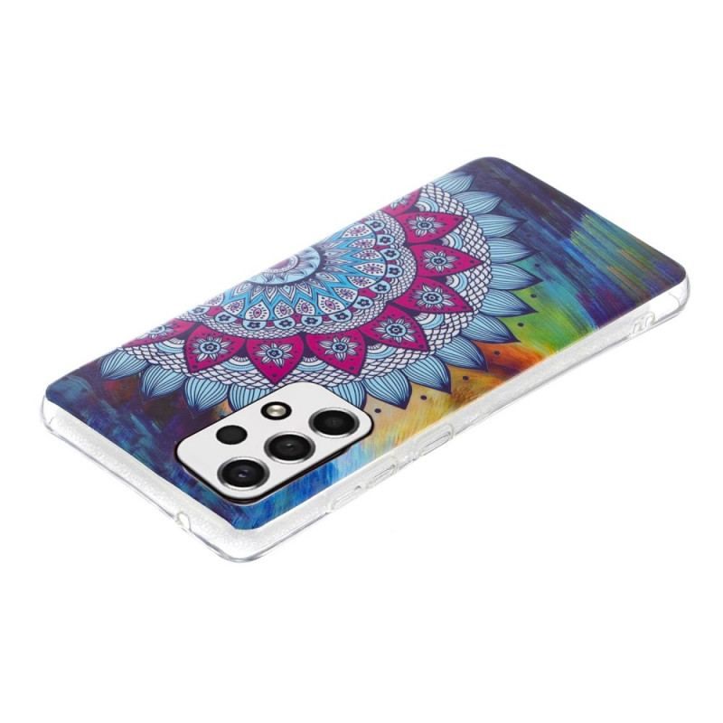 Coque Samsung Galaxy A53 5G Mandala Coloré Fluorescente