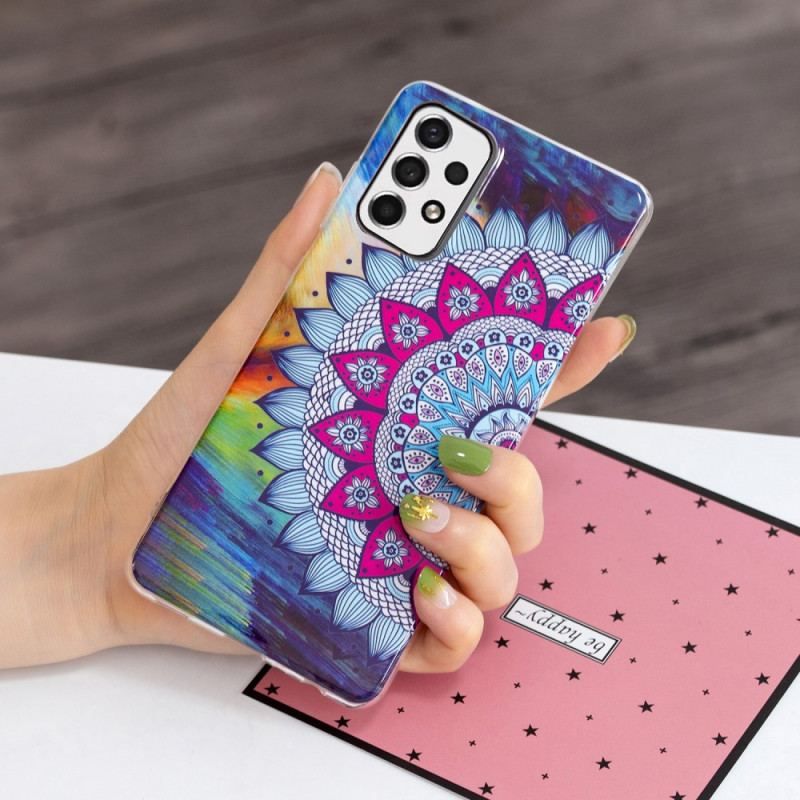 Coque Samsung Galaxy A53 5G Mandala Coloré Fluorescente