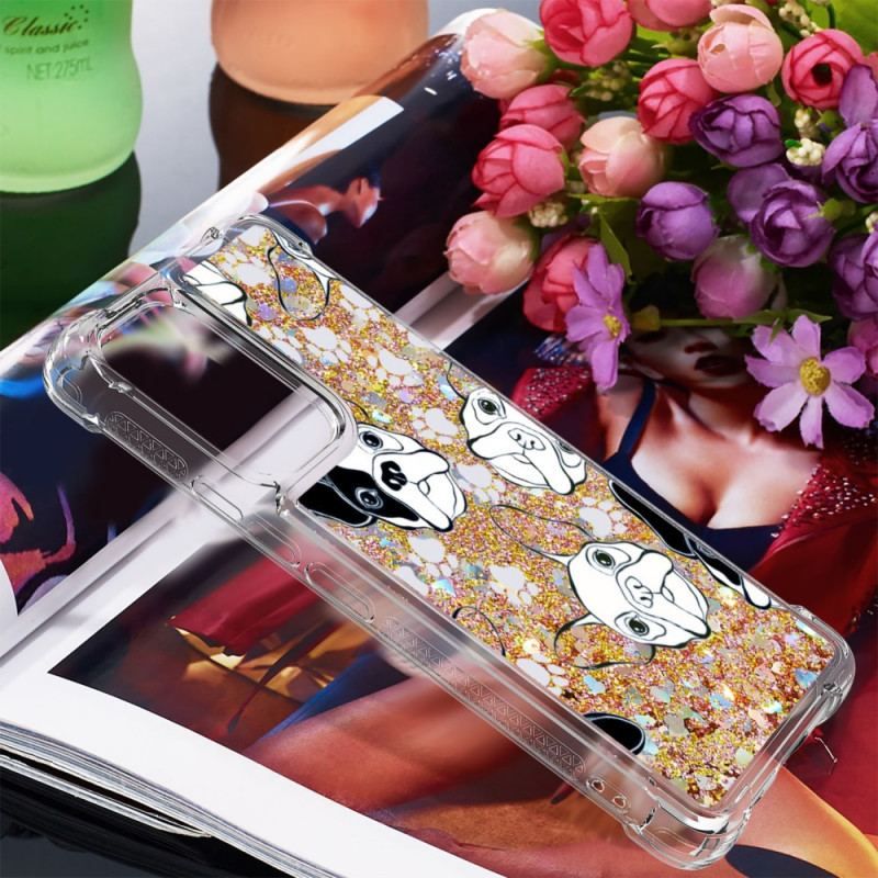 Coque Samsung Galaxy A53 5G Mr Chien Paillettes