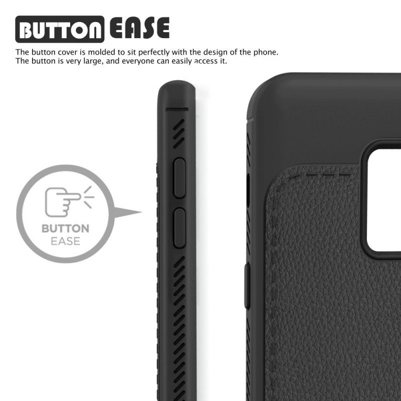 Coque Samsung Galaxy A6 Effet Cuir Premium