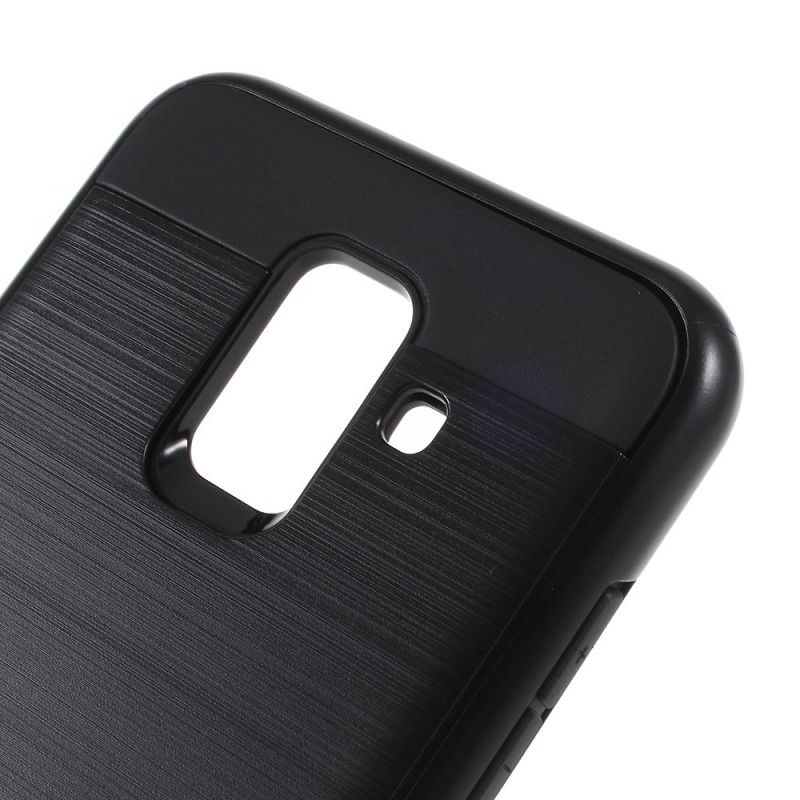 Coque Samsung Galaxy A6 Fibre Carbone Brossée