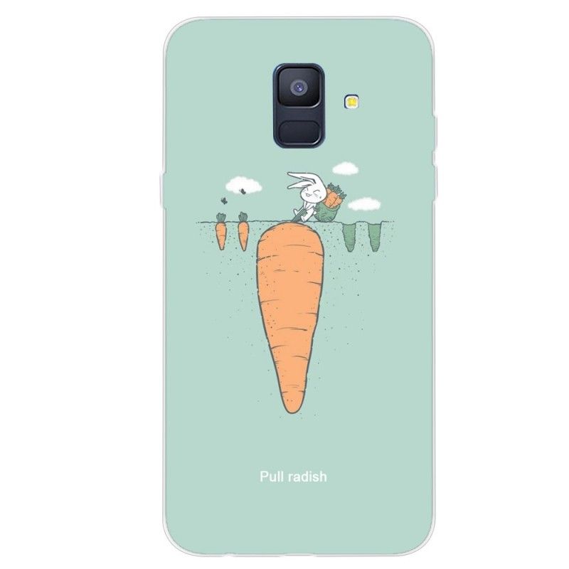 Coque Samsung Galaxy A6 Lapin Au Jardin