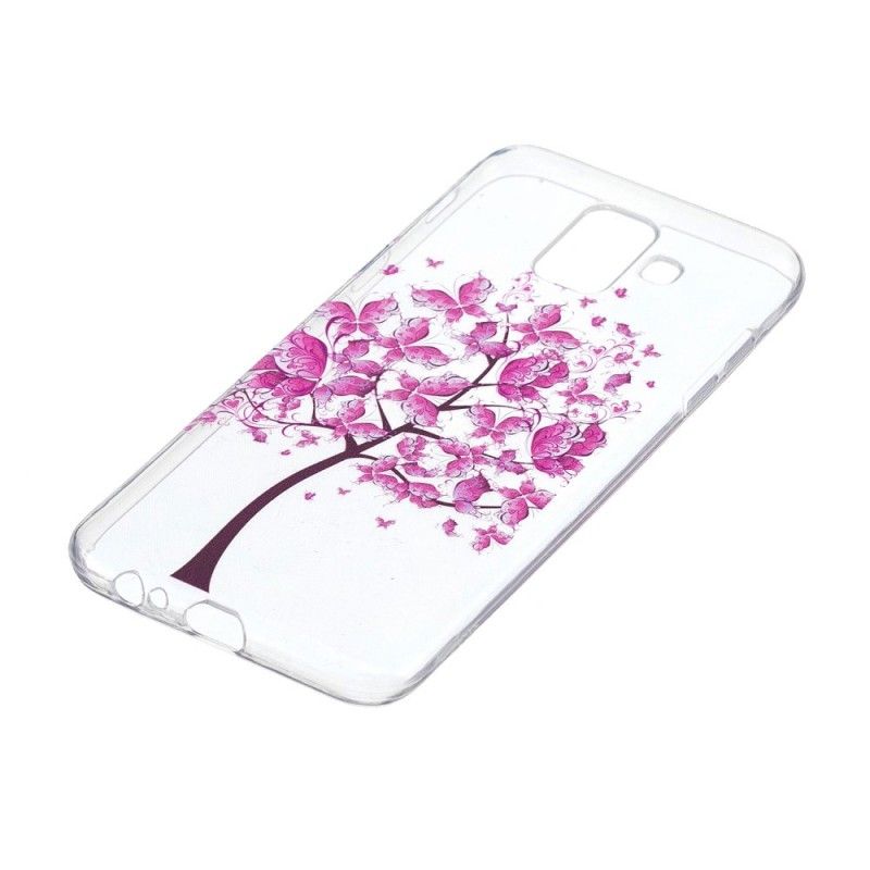 Coque Samsung Galaxy A6 Transparente Arbre À Papillons