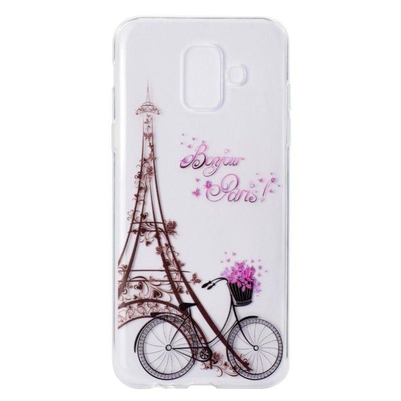 Coque Samsung Galaxy A6 Transparente Bonjour Paris