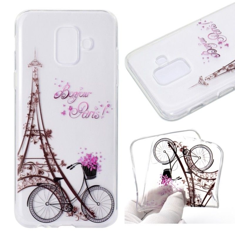 Coque Samsung Galaxy A6 Transparente Bonjour Paris