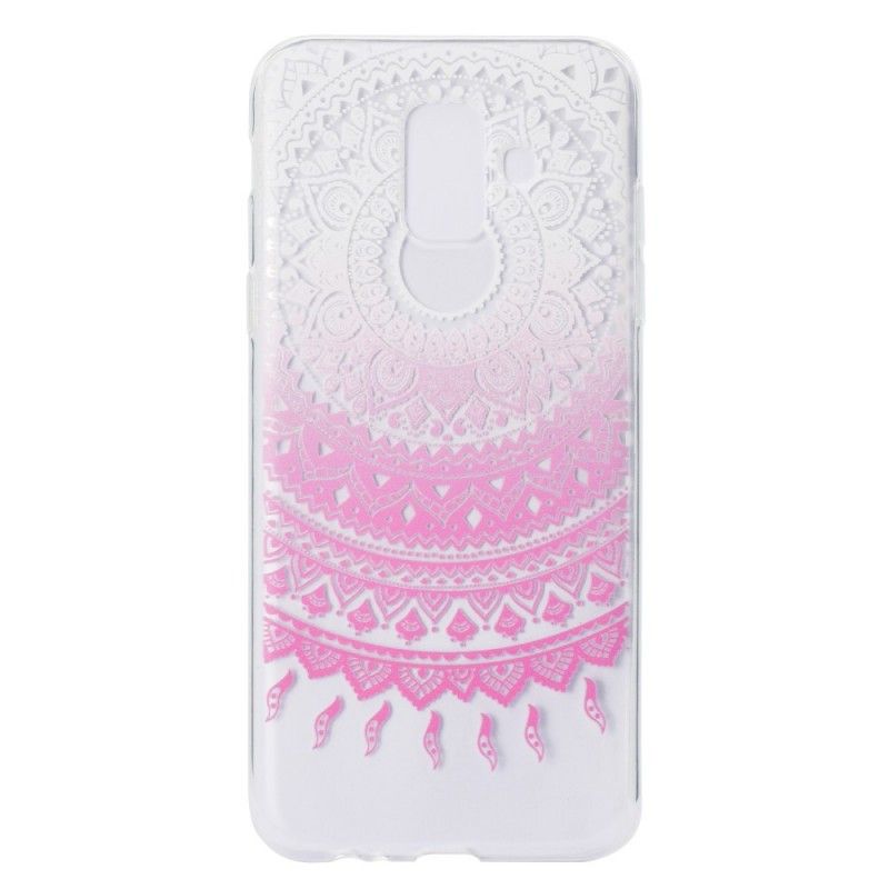 Coque Samsung Galaxy A6 Transparente Mandala Coloré