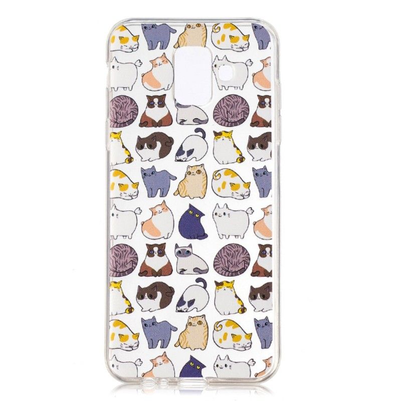 Coque Samsung Galaxy A6 Transparente Multiples Chats